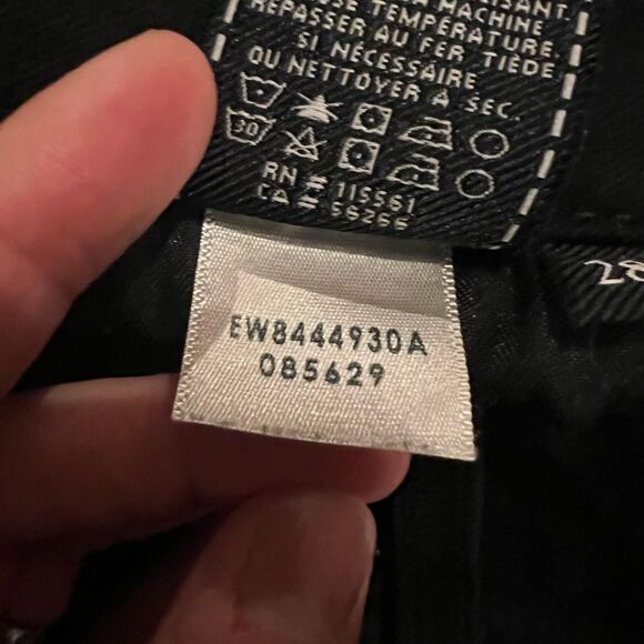 7 for all mankind Blair black skinny jeans with raw hem 28 - Picture 6 of 6